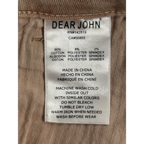 Dear John Blaire High Rise Cuffed Straight Jeans in Rose Dust - Sz 26 - Picture 9 of 10